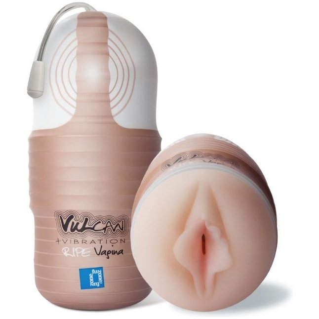 Мастурбатор-вагина с вибрацией Vulcan Love Skin Masturbator Ripe Vagina Vibe - Vulcan. Фотография 5.