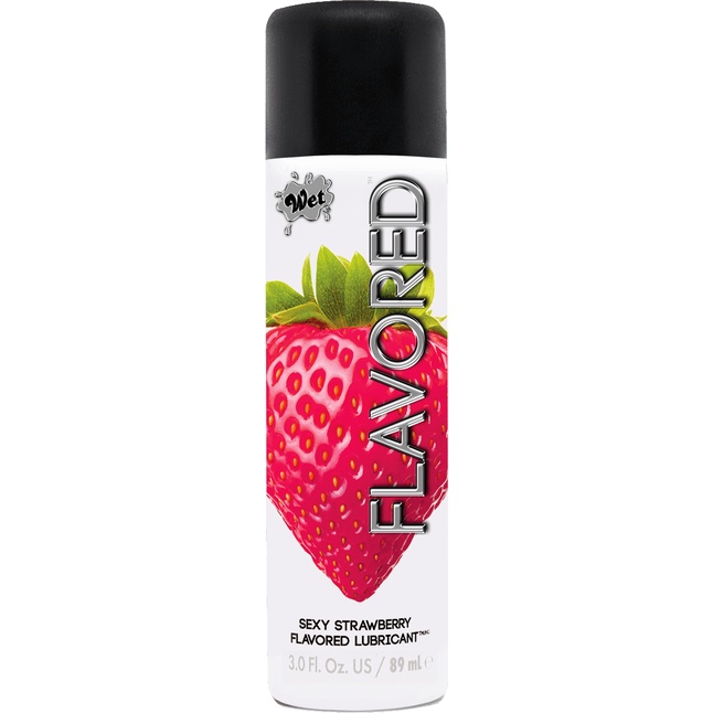 Лубрикант Wet Flavored Sexy Strawberry с ароматом клубники - 89 мл - Wet Flavored