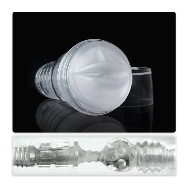 Прозрачный мастурбатор-ротик Fleshlight - Ice Mouth Crystal. Фотография 2.