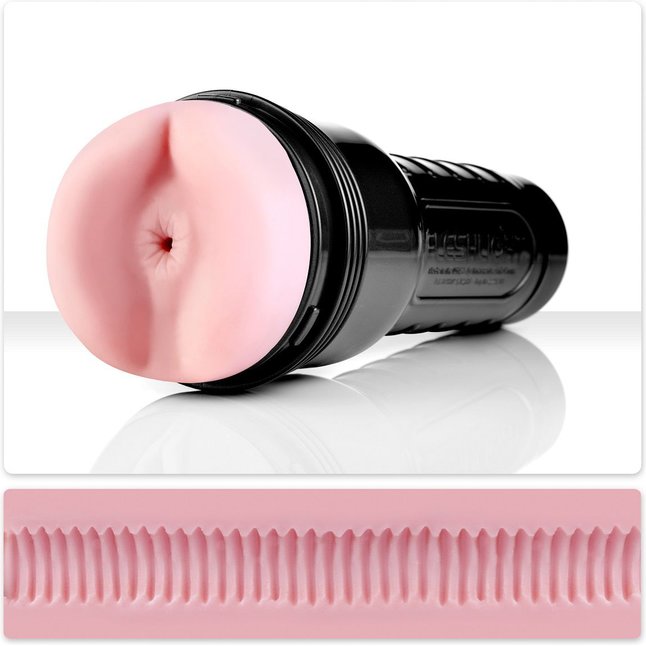 Мастурбатор-анус Fleshlight - Pink Butt Super Ribbed. Фотография 2.