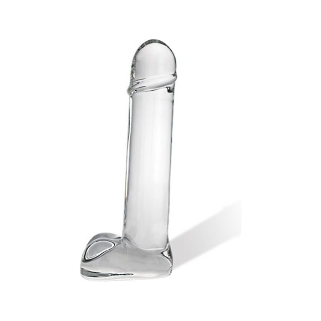 Реалистичный фаллос из стекла Straight Shooter, 22 см