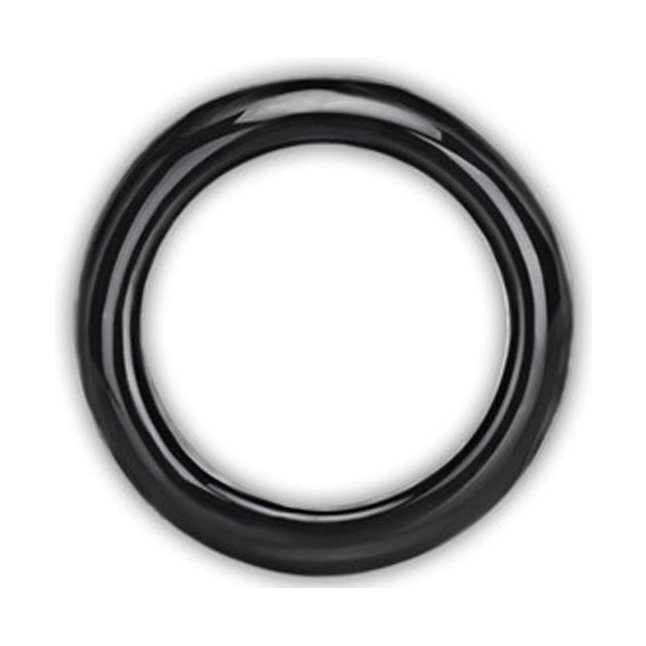Черное стеклянное кольцо ручной работы, 4,5 см
