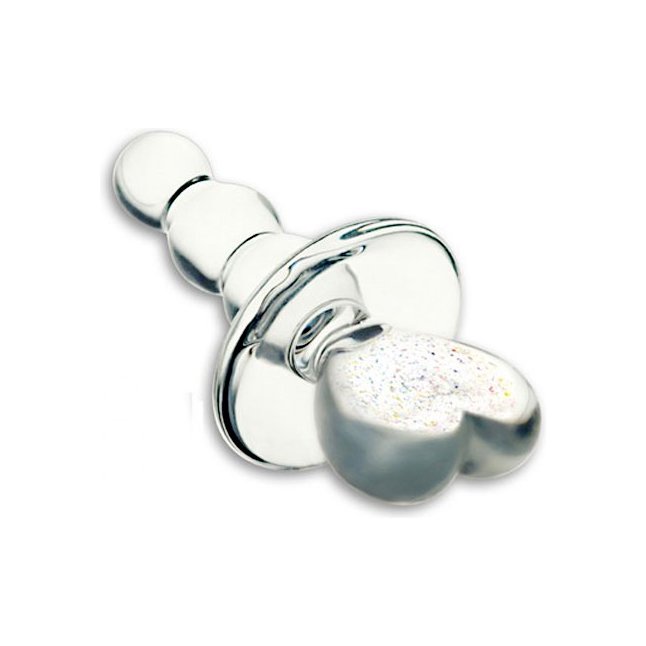 Маленькая стеклянная анальная втулка - 5,2 см