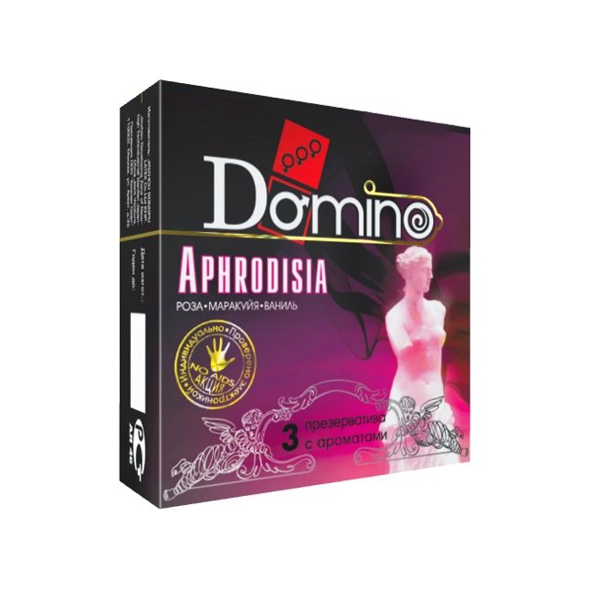 Ароматизированные презервативы Domino Aphrodisia - 3 шт - Domino Premium