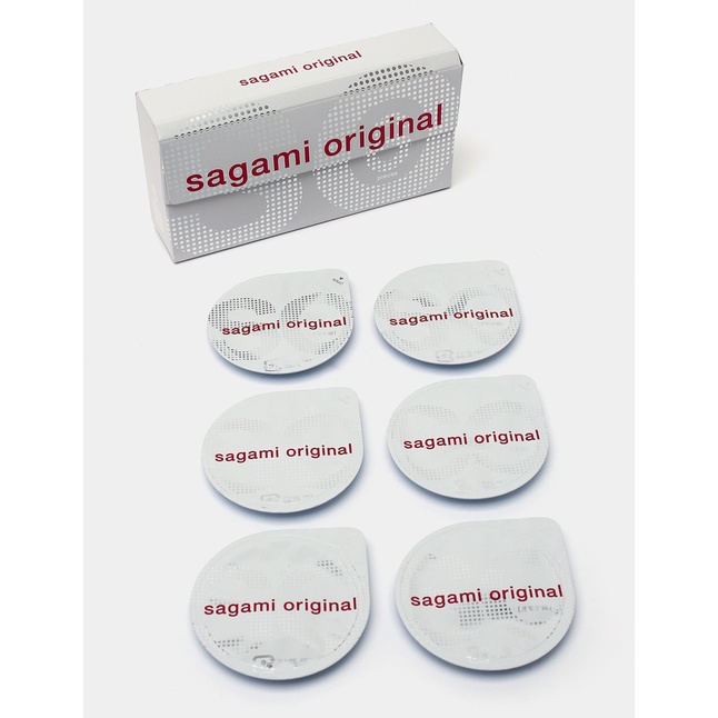 Ультратонкие презервативы Sagami Original 0.02 Quick - 6 шт - Sagami Original. Фотография 4.
