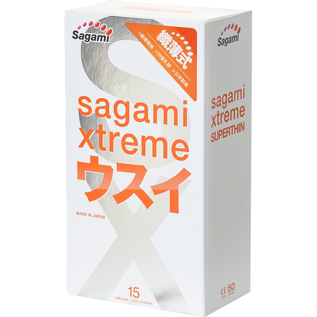 Ультратонкие презервативы Sagami Xtreme Superthin - 15 шт - Sagami Xtreme