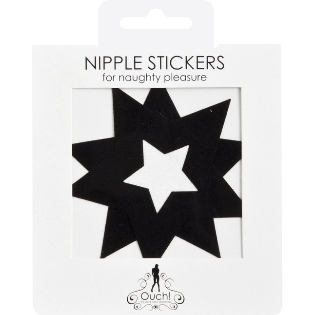 Украшение на соски Nipple Stickers в форме звездочек - Ouch!. Фотография 2.