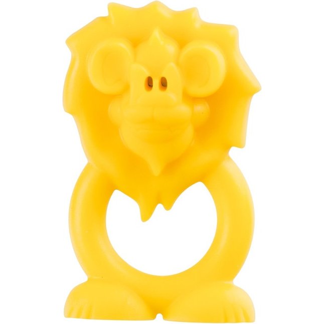 Жёлтая вибронасадка на пенис Beasty Toys Looney Lion - S-line