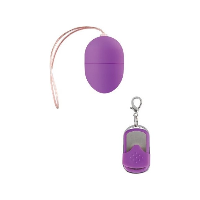 Гладкое фиолетовое виброяйцо 10 Speed Remote Vibrating Egg Small - Shots Toys