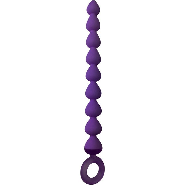 Фиолетовая анальная цепочка Anal Chain - 20,5 см - Shots Toys