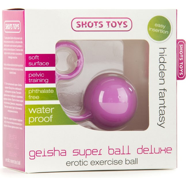 Розовый вагинальный шарик Geisha Super Ball Deluxe - Shots Toys. Фотография 2.