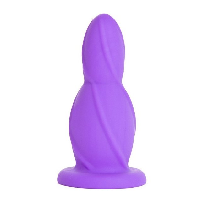Маленькая фиолетовая анальная втулка Small Buttplug - 9,2 см - Shots Toys