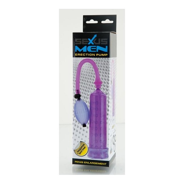 Фиолетовая вакуумная помпа с силиконовой вставкой. Фотография 2.