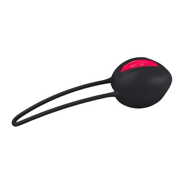 Черный вагинальный шарик Smartballs Uno. Фотография 3.