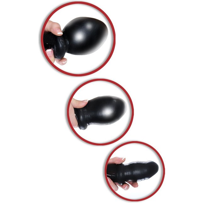 Чёрный кляп-расширитель Inflatable Ball Gag - Fetish Fantasy Series. Фотография 2.