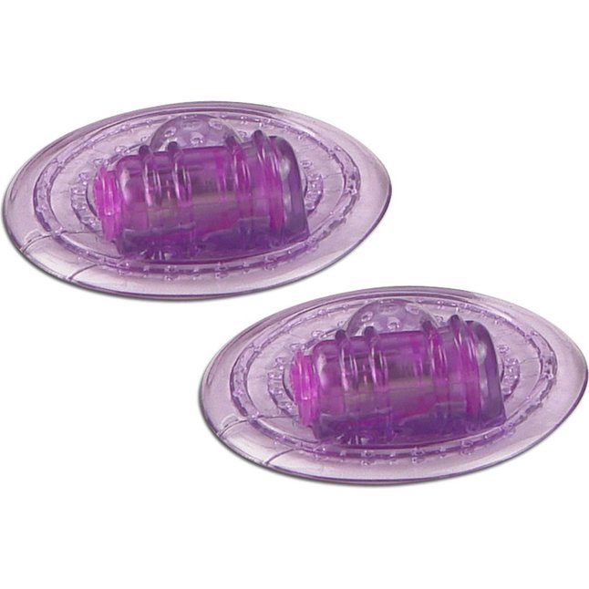 Фиолетовые вибромассажеры для груди - Pipedream Products