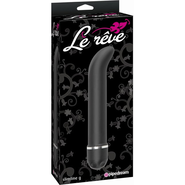 Чёрный вибростимулятор Le Reve Slimline G - 21,6 см - Le Reve. Фотография 3.