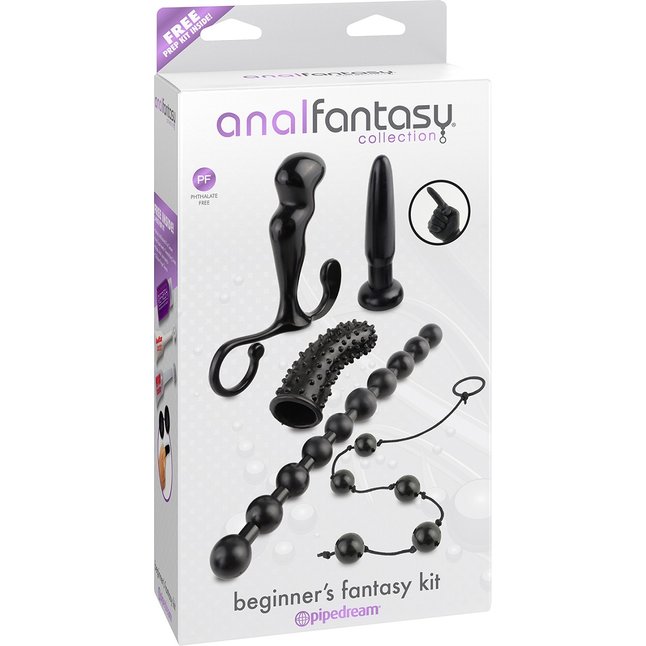 Набор для анального секса из 5 предметов Beginners Fantasy Kit - Anal Fantasy Collection. Фотография 2.