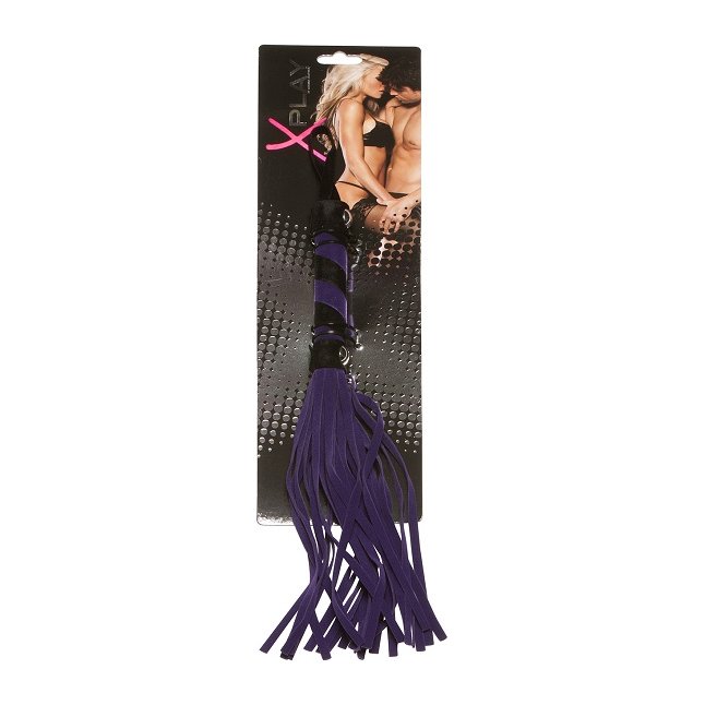 Фиолетовая плеть X-Play с бархатистыми хвостами - X-Play. Фотография 2.