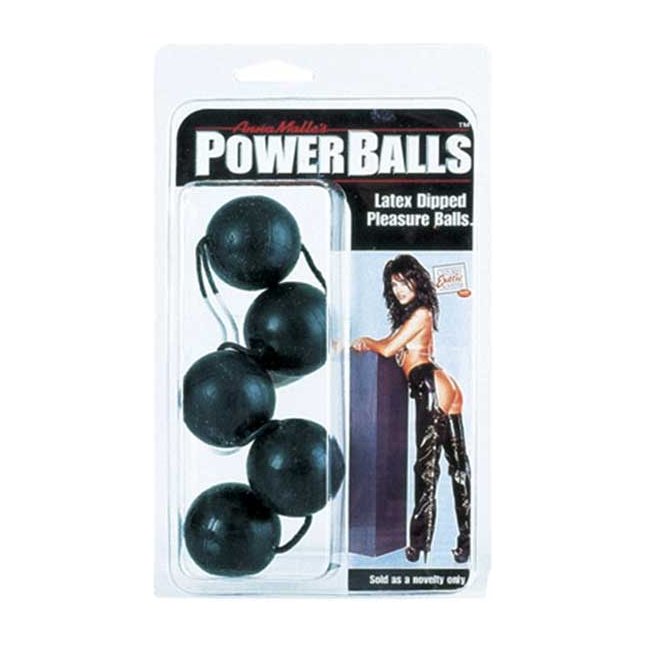 Цепочка из пяти латексных шариков Power Balls - Beads. Фотография 3.
