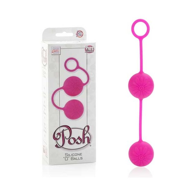 Розовые вагинальные шарики Posh Silicone “O” Balls - Posh. Фотография 3.