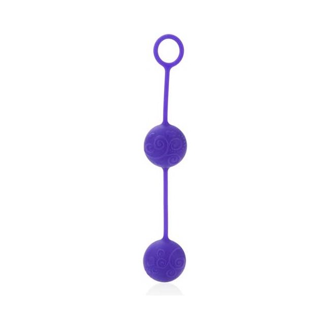Фиолетовые вагинальные шарики Posh Silicone “O” Balls - Posh. Фотография 2.