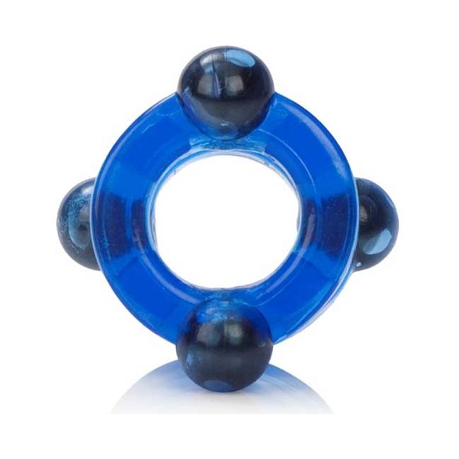 Голубое двойное эрекционное кольцо с магнитами Magnetic Power Ring - Magnetic Power Rings. Фотография 2.