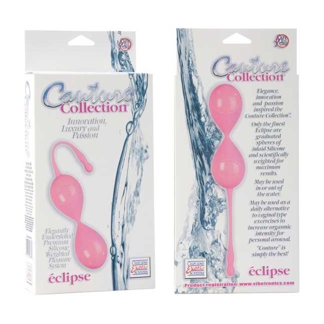 Розовые вагинальные шарики Couture Collection Eclipse - Couture Collection. Фотография 3.
