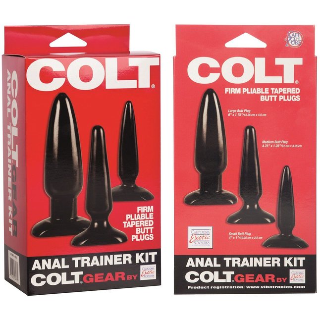 Набор анальных пробок Anal Training Kit - Colt. Фотография 4.