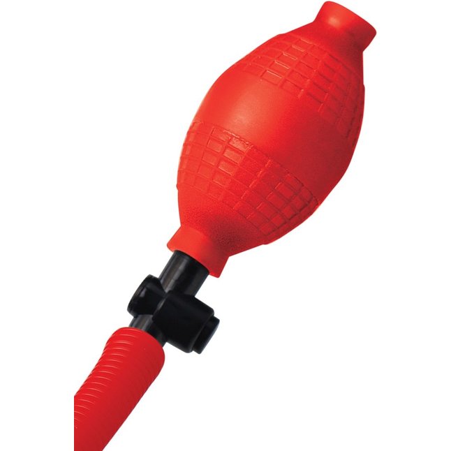 Мужская помпа Beginner s Power Pump красного цвета - Pipedream Products. Фотография 2.