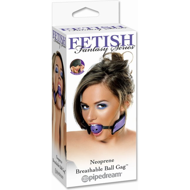 Сиреневый кляп BREATHABLE BALL GAG - Fetish Fantasy Series. Фотография 2.