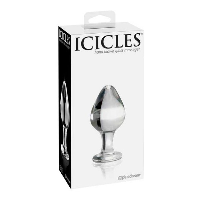 Стеклянный анальный стимулятор ICICLES №25 - 9,5 см - Icicles. Фотография 3.