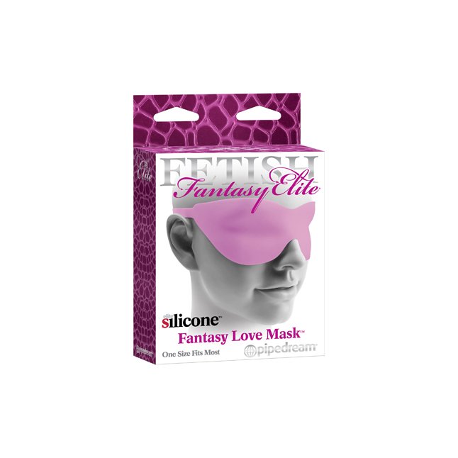 Розовая силиконовая маска FANTASY LOVE MASK - Fetish Fantasy Elite