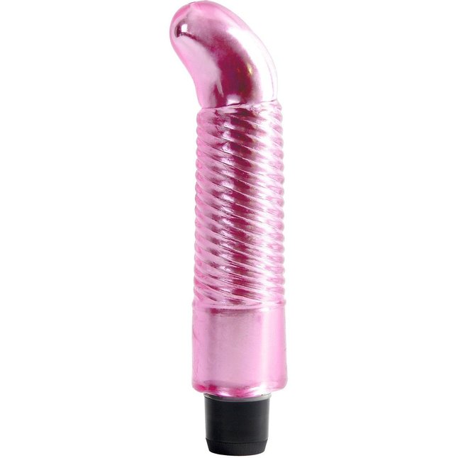 Розовый вибратор JELLY GEMS №3 - 21 см - Jelly Gems