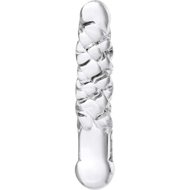 Фаллоимитатор-спираль из прозрачного стекла - 16 см - Sexus Glass. Фотография 3.