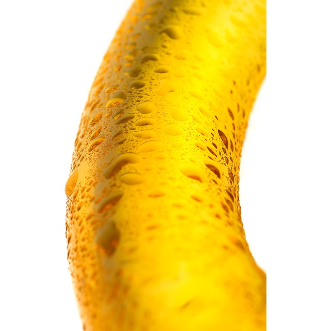 Жёлтый стимулятор-банан из стекла - 17,5 см - Sexus Glass. Фотография 7.