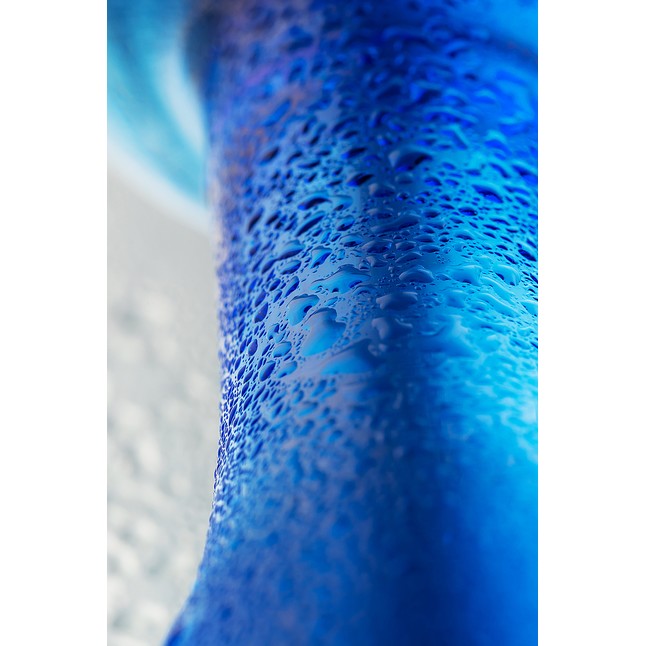 Синяя стеклянная анальная втулка - 13 см - Sexus Glass. Фотография 6.