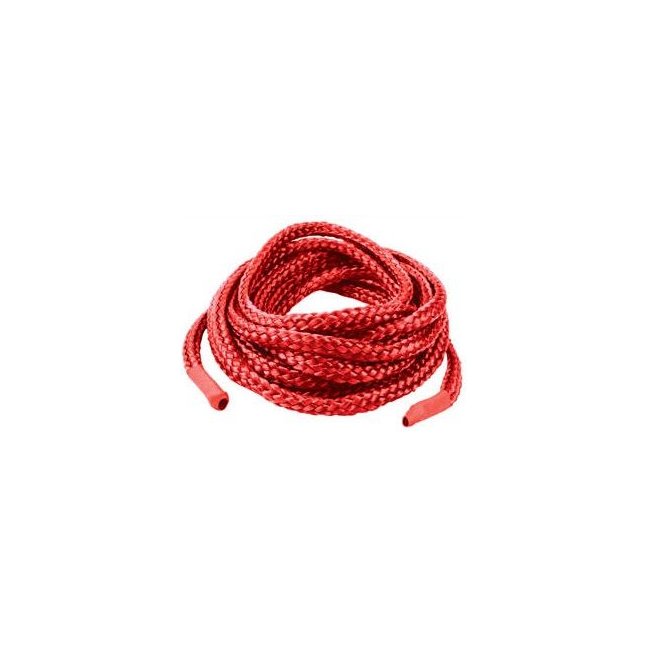 Красная веревка для фиксации Japanese Silk Love Rope - 5 м - Japanese Silk Love Rope. Фотография 2.