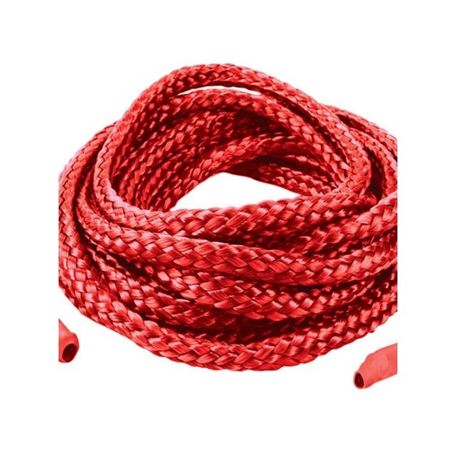 Красная веревка для фиксации Japanese Silk Love Rope - 5 м - Japanese Silk Love Rope. Фотография 4.
