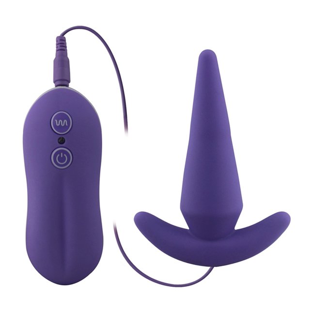Вибростимулятор пурпурного цвета Probe Vibrating Anal Plug для анальной стимуляции