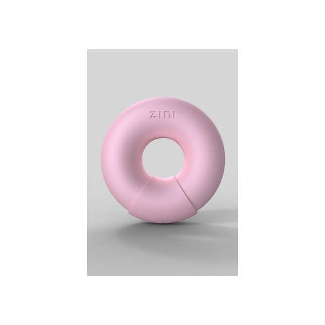 Розовый многофункциональный вибратор DONUT STRAWBERRY. Фотография 2.