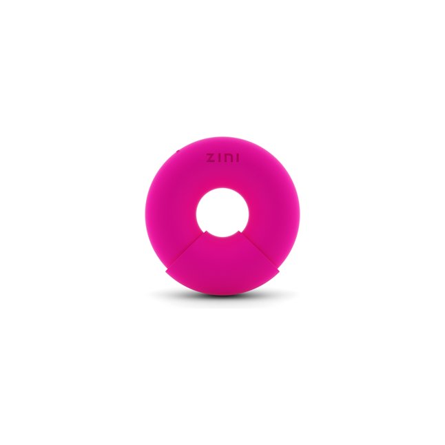 Розовый многофункциональный вибратор DONUT STRAWBERRY. Фотография 3.