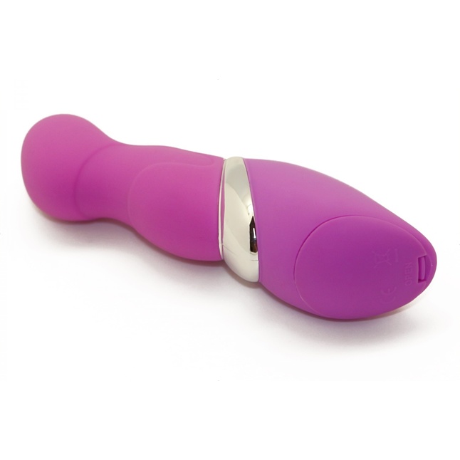 Фиолетовый вибростимулятор для массажа точки G. Фотография 3.
