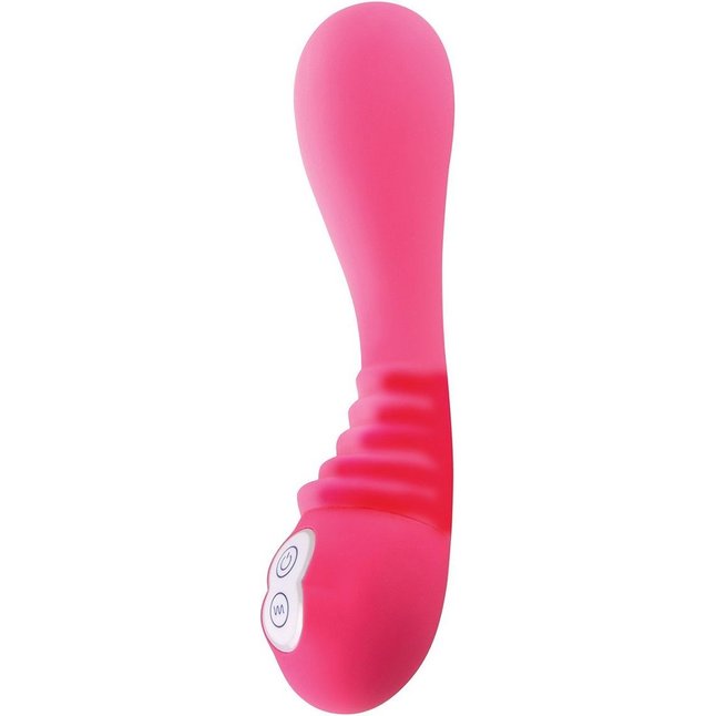 Розовый перезаряжаемый вибратор Alise - 19 см - Silicone Vibe Massagers