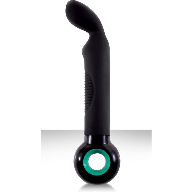 Черный вибратор для G-стимуляции Envie G Spot - 22 см - Silicone Vibe Massagers