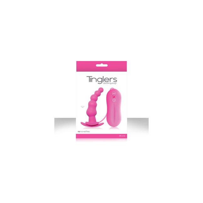 Розовая анальная вибро-пробка Tinglers - Plug I - Tinglers