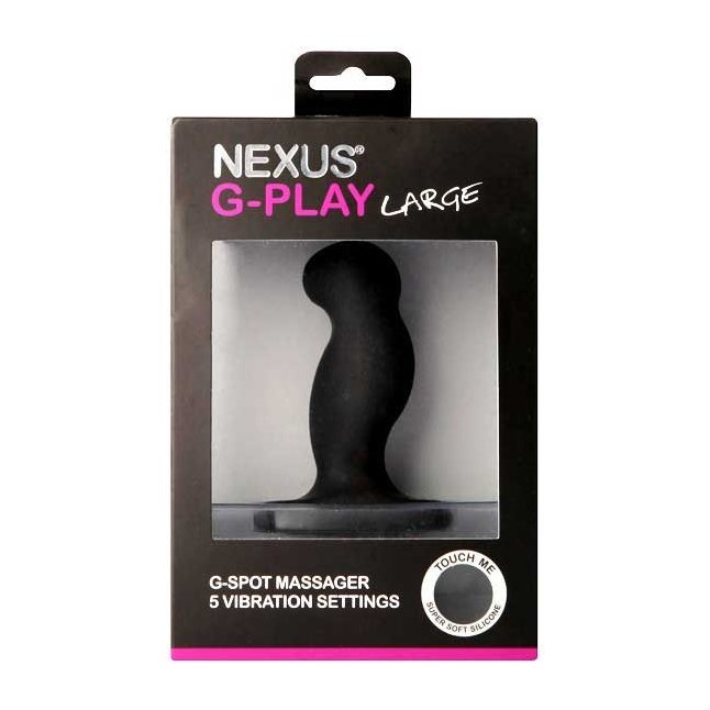Стимулятор простаты Nexus G-Play Large Black с вибрацией - 10 см. Фотография 3.