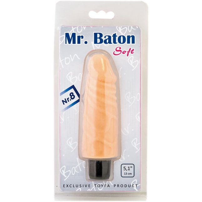 Вибратор-реалистик Mr.Baton Soft №8 - 13 см - Mr.Baton. Фотография 2.