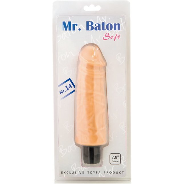 Большой вибратор Mr.Baton Soft №14 - 20 см - Mr.Baton. Фотография 2.