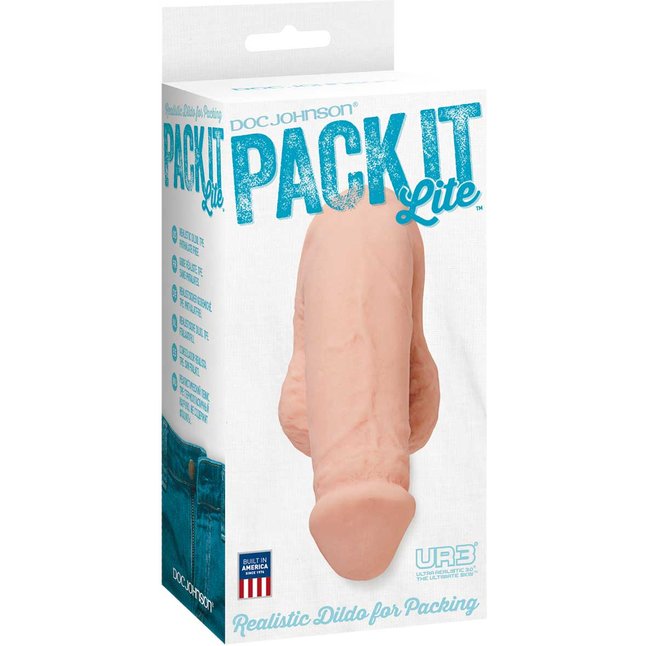 Фаллоимитатор для ношения Pack It – Lite – White - 12 см. Фотография 2.